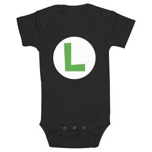 Infant's Nintendo Luigi Circle Icon Bodysuit - 1 of 4