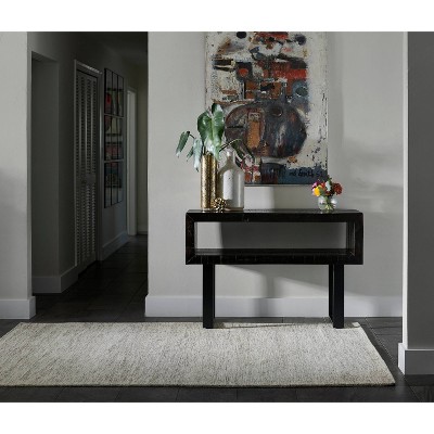 Natural Hand-Tufted Wool Rectangular Accent Rug
