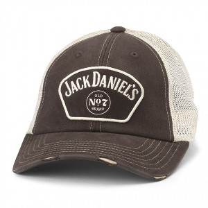 Adult Jack Daniel's Old No. 7 Patch Distressed Trucker Hat - 1 of 2