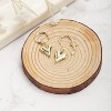 Separable Heart Huggie Earrings: Gold Love Drop Dangle Hoops, Valentine Gift for Women - 3 of 4