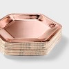 50ct Rose Gold Snack Plates - Spritz™ - 3 of 3