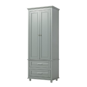 Ridstar 62.5 in. H Gray Tall Storage Cabinet with Two Drawers - 1 of 4