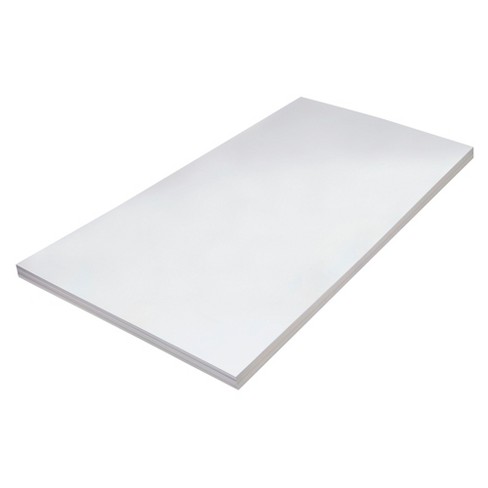 School Smart Folding Bristol Tagboard, 24 x 36 Inches, White, Pack of 100
