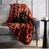 Quilting Gingham Throw Blanket Black/Orange - Hyde and EEK! Boutique™ - 2 of 4