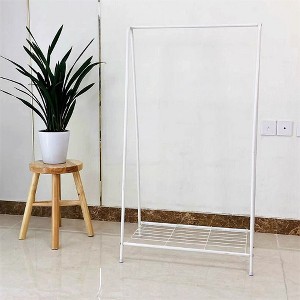 Portable Clothing Rack, Freestanding Closet Rack With Bottom Shelf, Heavy Duty Steel Frame Garment Rack - 1 of 4