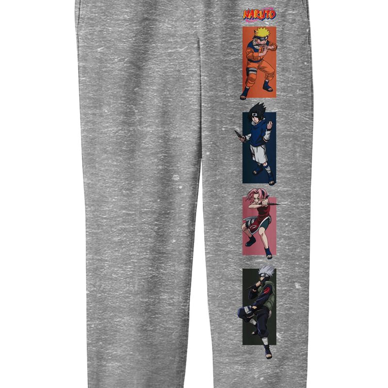 Naruto Classic Colorful Characters Boy's Athletic Heather Sweatpants, 2 of 4