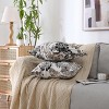 Kate Aurora 1 Piece Jacobean Floral Chenille Ultra Plush & Fluffy 18"x 18" Filled Accent Throw Pillow With Removable Shell/Cover - 3 of 4