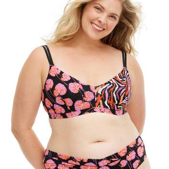 NWT Auden Plus Size Pink Lightly Lined Triangle Bralette Size 2X