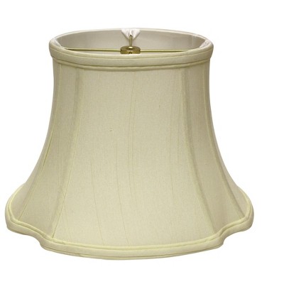 Vynxaria Slant Inverted Corner Oval Softback Lampshades, 11"x19"x12.5" Egg with Washer Fitter