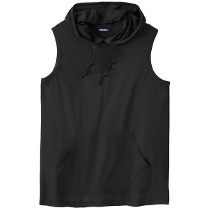 KingSize Men's Big & Tall Lightweight Muscle Hoodie Tee - 1 of 4