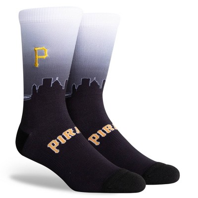 MLB Pittsburgh Pirates Sky Crew Socks - L