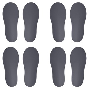 Unique Bargains Home Classroom Floors Stairs Decal PVC Footprint Sticker 4 Pairs - 1 of 4