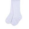 Leveret Girls Neutral Solid Color Cable Knit Tights - 3 of 3