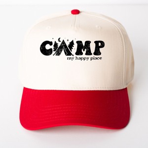 Simply Sage Market Camp My Happy Place Canvas Trucker Hat - 1 of 3