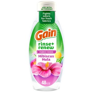 Gain Rinse & Refresh Happy Hibiscus Hula Liquid Fabric Softener - 48 fl oz - 1 of 4