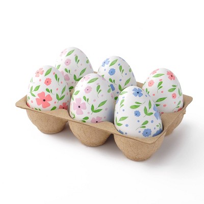 6ct Wooden Easter Eggs - Bullseye's Playground™