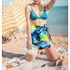 LA LEELA Women's Sarong Beachwear Wraps Pareo One Size Blue - 2 of 4