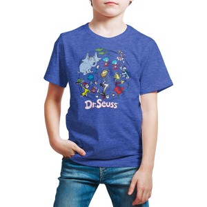 Boys' - Dr. Seuss - Book Characters Short Sleeve Graphic T-Shirt - 1 of 4