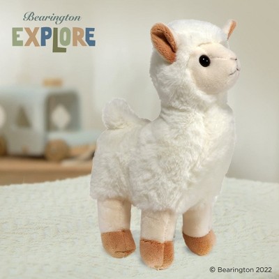 Alma 10" White Plush Stuffed Animal Llama
