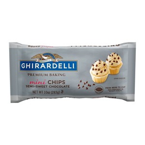 GHIRARDELLI Premium Baking Semi-Sweet Chocolate Mini Chips - 10oz - 1 of 4