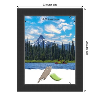 Corvino Black Solid Wood Wall Picture Frame 18x24 Inches