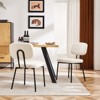 JIONJOY Mid Century Modern Faux Leather Upholstery Dining Chair with Metal Legs Set of 4 - 2 of 2
