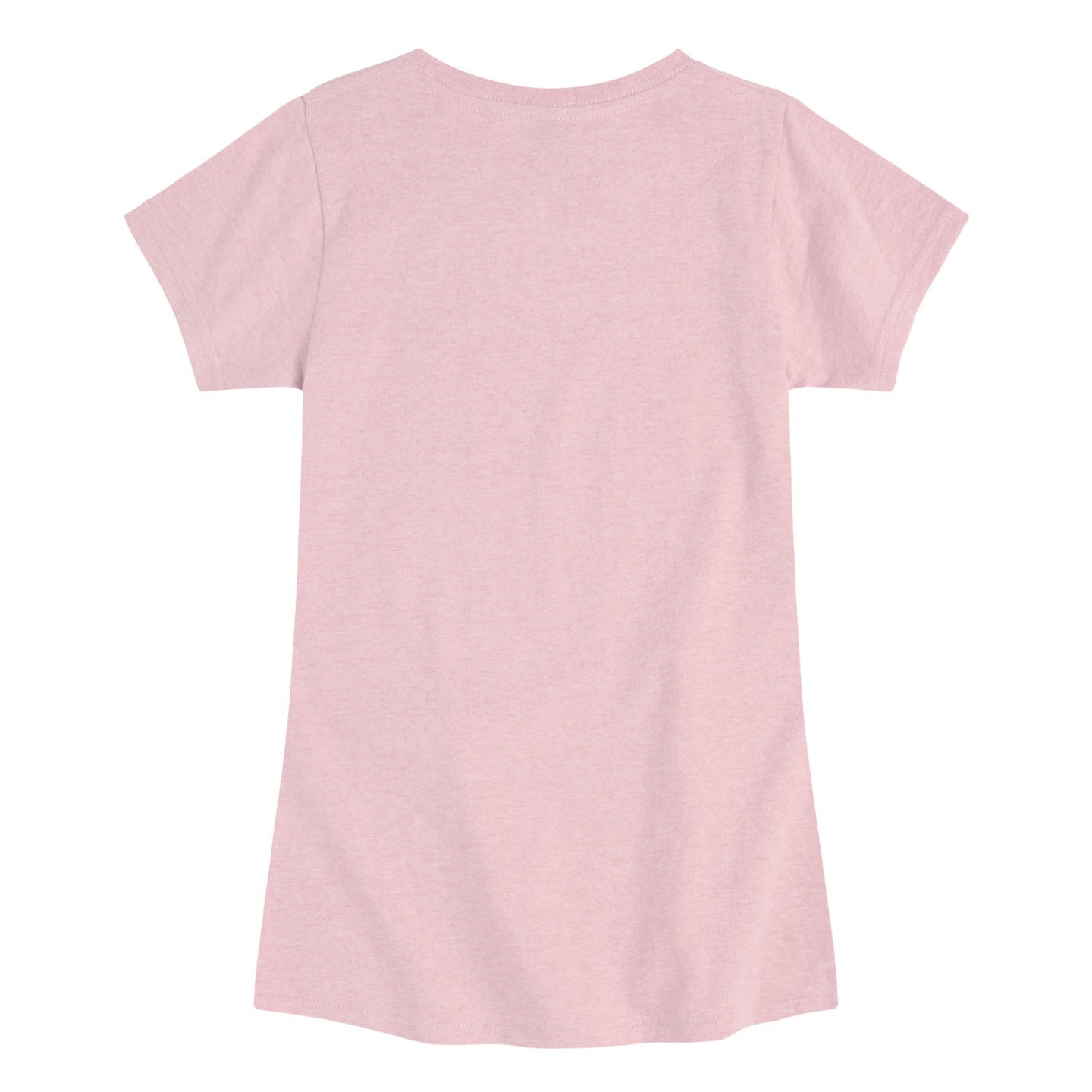 Футболка Lilo & Stitch My Birthday Stitch Fitted Short Sleeve Graphic T-Shirt - Heather Pink для девочек, цвет: Меланжевый розовый — фото 2