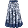 Collections Etc Paisley Print Circle & Elastic Smocked Waist Cotton Skirt - 2 of 3