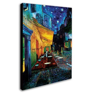 Trademark Fine Art - Vincent van Gogh, 'Cafe Terrace' Canvas Art - 1 of 3