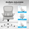 Lirago Ergo Swivel Chair - Flip-Up Armrests & Lumbar Support, Grey Mesh - 2 of 4