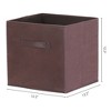 REGALWOVEN Collapsible Fabric Storage Bin with Handle for Organizing Clothes Books 2 Pcs - 4 of 4