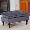 GDFStudio Jeremy Contemporary Fabric Tufted Pillow Top Ottoman - 2 of 4