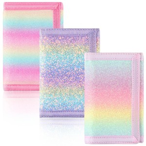 Generic 3 Pack Rainbow Kids Wallet - Little Girls & Teens with Zipper, RFID Novelty Wallet - 1 of 4
