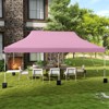 Costway 10 x 20 FT Pop-up Canopy UPF50+ Sun Protection Tent with Carrying Bag Blue/Black/Grey/White/Pink - 2 of 4