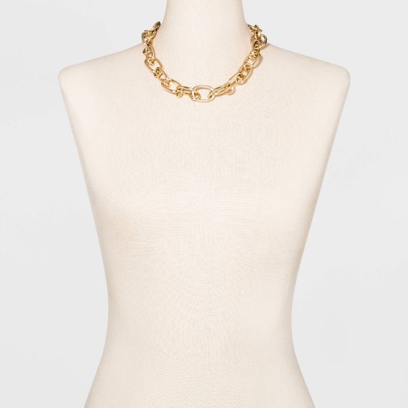 Thick Chain Link Necklace - A New Day&#8482; Gold, 2 of 3
