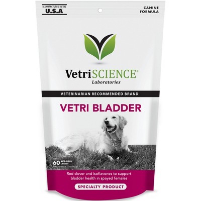 VetriScience Vetri Bladder Canine Formula, Urinary Tract Support, Chicken Liver Flavor, 60 Bite Sized Chews