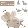 GlasFlength Massage Chairs Human Touch Massage Chairs Real Home Massage Chair Compact Chair Full Body Relax for Living Room, Beige, 34.6"*29.1"*43.3" - 3 of 4