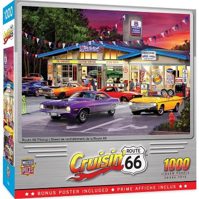 MasterPieces Inc Cruisin Route 66 Pitstop 1000 Piece Jigsaw Puzzle