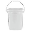 Racxily Round Utility Bucket, Comfort Handle, 5 Gallon Plastic Storage barrel, White - 4 of 4
