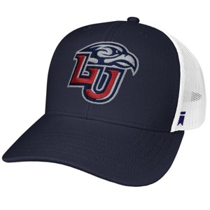 Liberty University Team Logo Cotton Twill Trucker Cap Navy OS - 1 of 4
