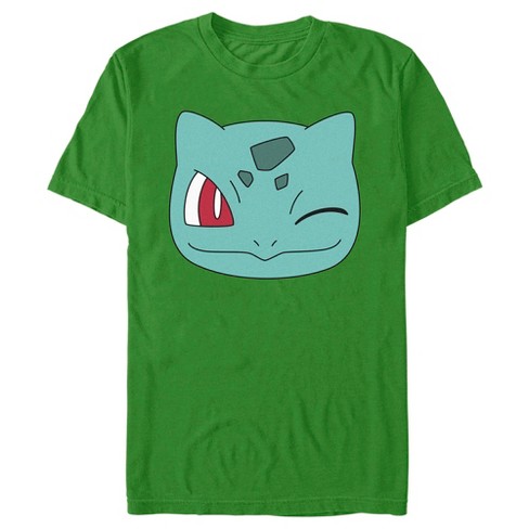 karakter klip klimaks Men's Pokemon Bulbasaur Wink Face T-shirt : Target