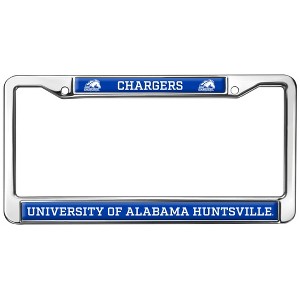 Alabama Huntsville Chargers Logo Full Size Standard License Plate Metal Frame - 1 of 4
