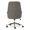 Alera Alera Captain Series High-Back Chair, Supports Up to 275 lb, 17.1" to 20.1" Seat Height, Gray Tweed Seat/Back, Chrome Base - 4 of 4