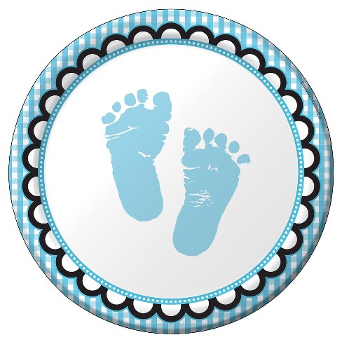 8ct Baby Shower Blue Dessert Plates Target