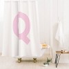 Deny Designs April Lane Art Block Monogram Shower Curtain - 2 of 3