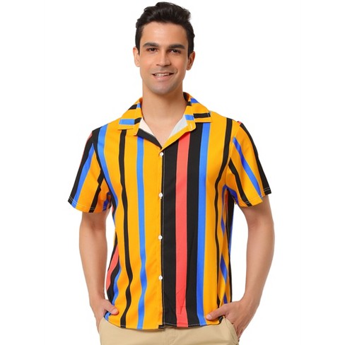 Yellow black hot sale striped shirt