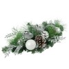 Northlight 30" Green Pine and Needle Triple Candle Holder with Pinecones and Christmas Ornaments - image 4 of 4