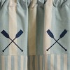 Park Designs River Runner Stripe Lined Paddles Valance 60” x 14” - 3 of 3