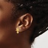 Black Bow Jewelry 14mm Polished Hummingbird Post Earrings in 14k Yellow Gold - 3 of 4