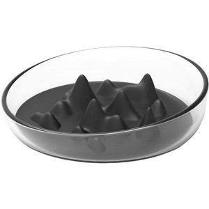 Pet Life Cirlicue Mountain Shaped Modern Slow Feeding Pet Bowl - 1 of 4